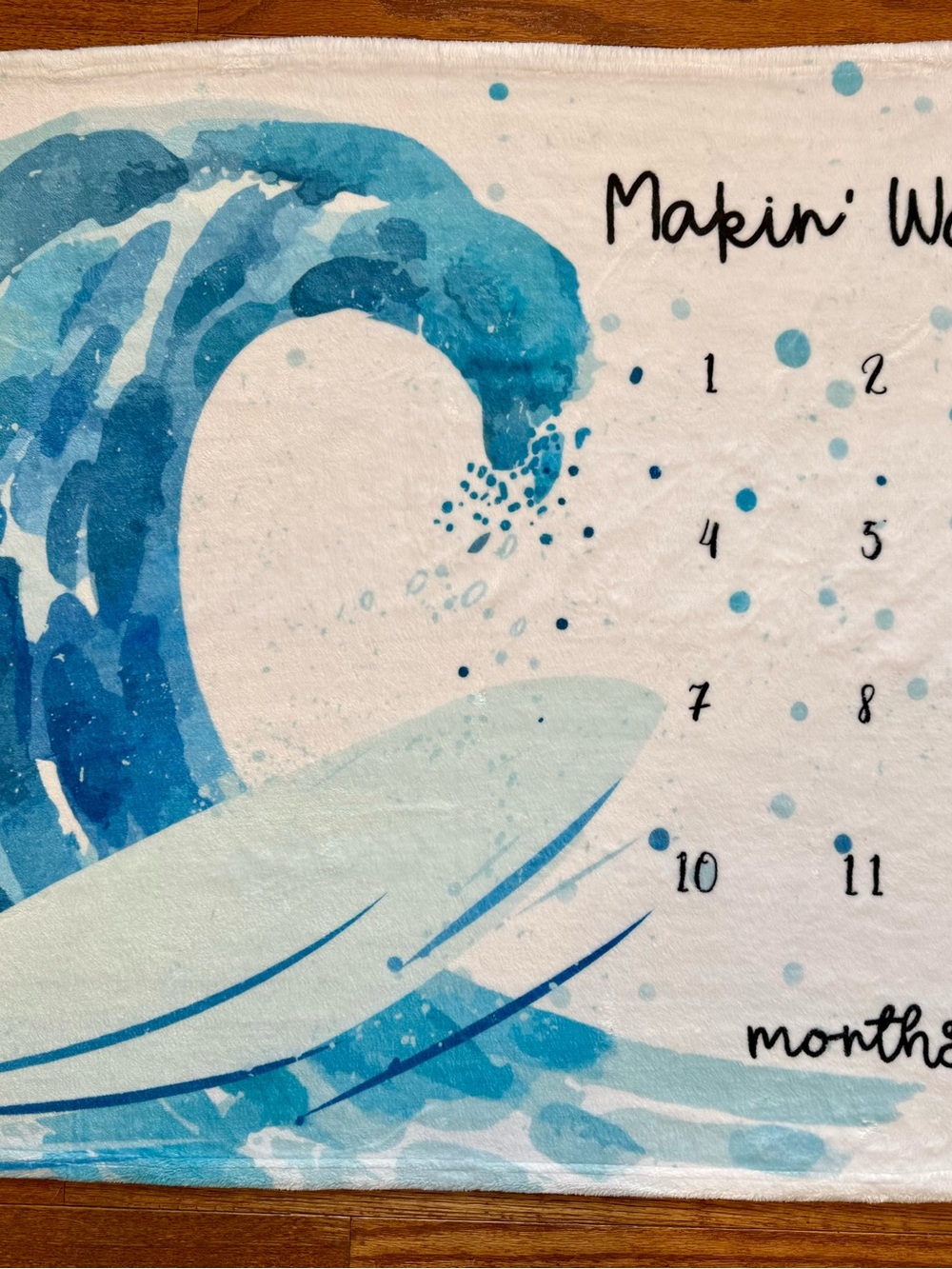 Wave Milestone Blanket
